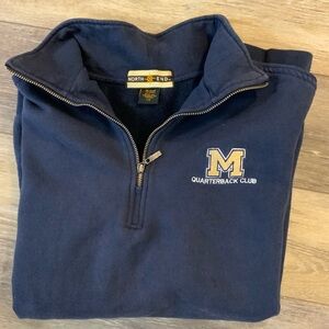 Montana State Quarterback Club 1/4 zip sweatshirt. Size L